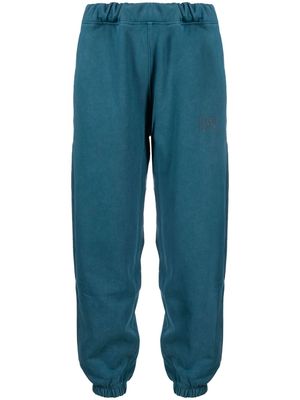 OVER OVER logo-print cotton jersey track pants - Blue