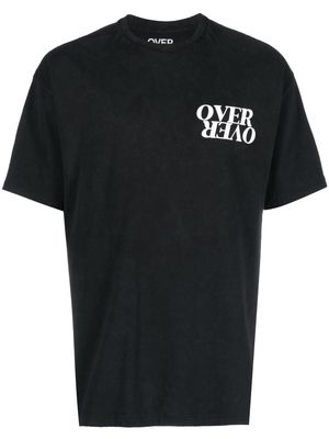 OVER OVER logo-print cotton T-shirt - Black