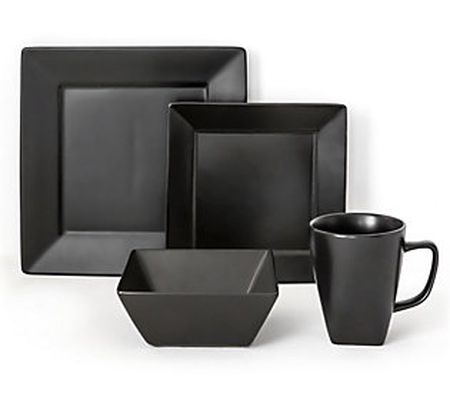 overandback Dusk 16-Piece Square Dinnerware Set