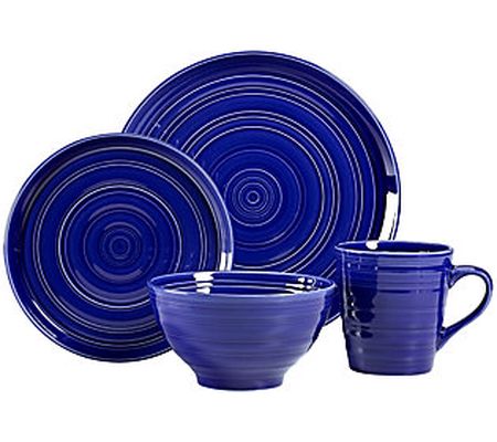 Overandback Rings 16-pc Dinnerware Set, Servicefor 4