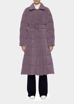 Oversize Button Front Trench Coat