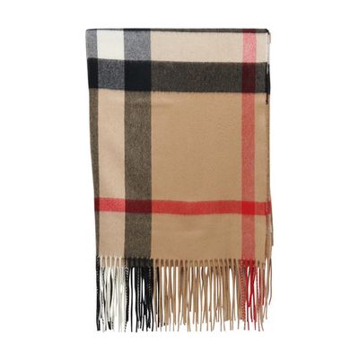 Oversize check scarf