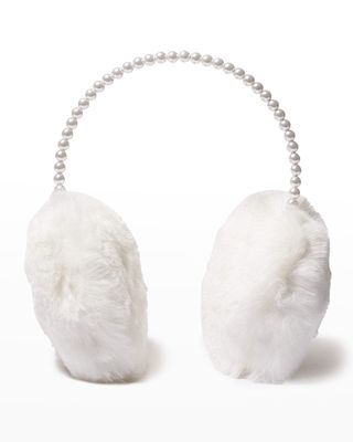 Oversize Pearly Faux Fur Earmuffs