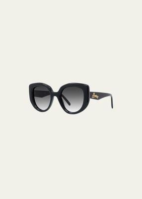 Oversized Acetate Butterfly Sunglasses