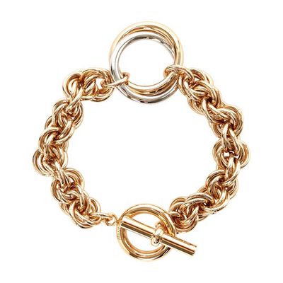 Oversized loops multi-link bracelet