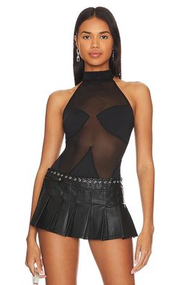 OW Collection Clair Bodysuit in Black