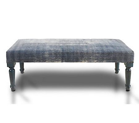 Ox Bay Antique Blue Indoor Bench