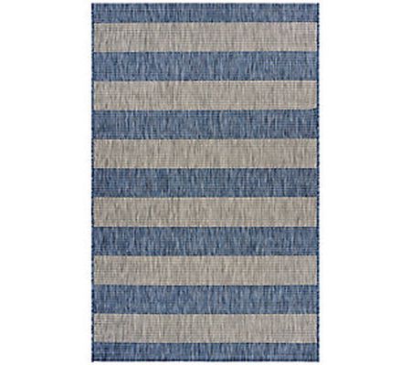 Ox Bay Coastal Stripes Indoor/Outdoor Catalina Rug 5' x 7'