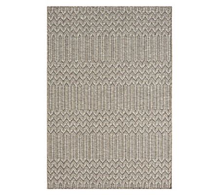 Ox Bay Colleen Geometric Indoor/Outdoor Area Ru , 7'10" x 9'6"
