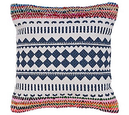 Ox Bay Globally Inspired Chindi Throw Pillow