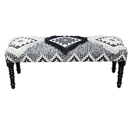 Ox Bay Modern Southwestern Tufted Bench