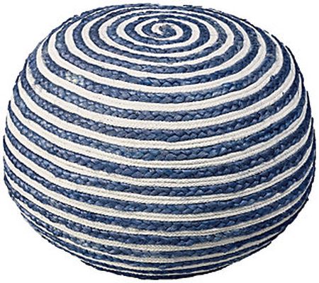 Ox Bay Seafaring Navy Pouf