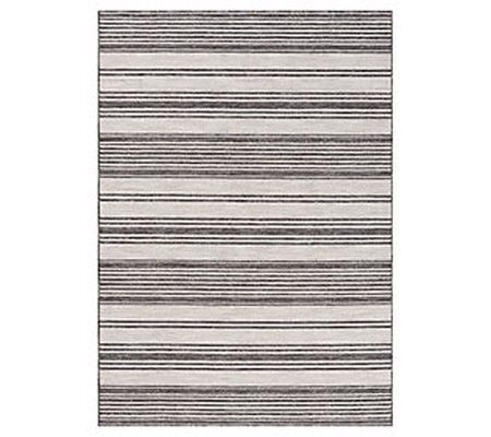 Ox Bay Striped PET Indoor/Outdoor Area Rug, 5' 7'