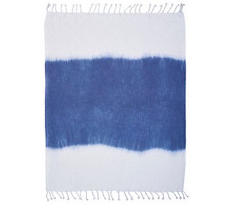 Ox Bay Trading & Supply Co. Shibori Slab Throw Blanket