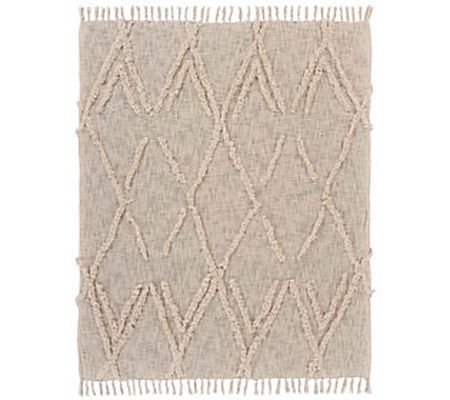 Ox Bay Tufted Diamond Throw Blanket