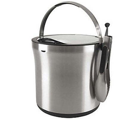 OXO Steel Ice Bucket & Tong Set