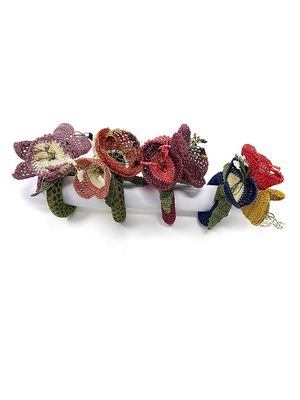 Oya Flower 4-Piece Napkin Rings Set