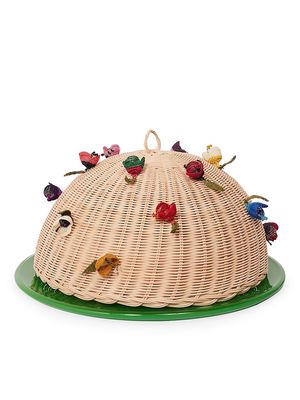 Oya Flower Rattan Cake Dome