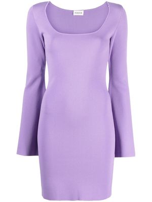 P.A.R.O.S.H. Abito bell-sleeve mini dress - Purple