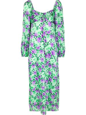 P.A.R.O.S.H. Abito floral print dress - Green