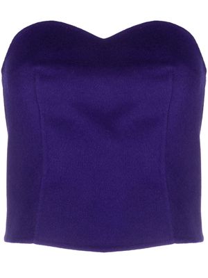 P.A.R.O.S.H. bandeau wool top - Purple