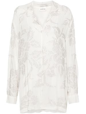 P.A.R.O.S.H. bead-embroidered shirt - White