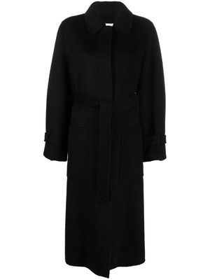 P.A.R.O.S.H. belted single-breasted coat - Black