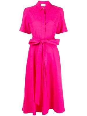 P.A.R.O.S.H. belted-waist midi dress - Pink