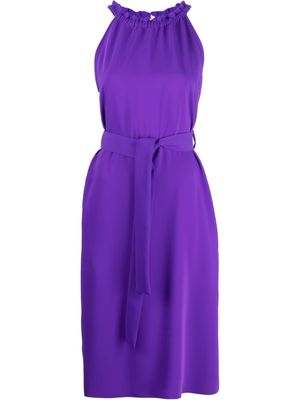 P.A.R.O.S.H. belted-waist midi dress - Purple
