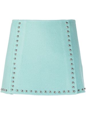 P.A.R.O.S.H. Bleak studded mini skirt - Blue