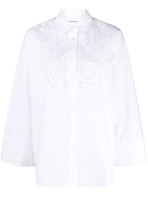 P.A.R.O.S.H. broderie anglaise cotton shirt - White