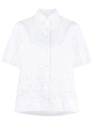 P.A.R.O.S.H. broderie anglaise-trimmed shirt - White