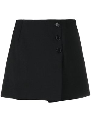 P.A.R.O.S.H. button-detail A-line mini skirt - Black