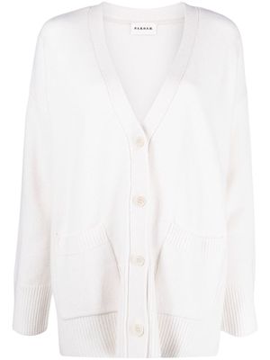 P.A.R.O.S.H. button-fastening knitted cardigan - White