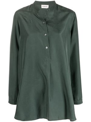 P.A.R.O.S.H. buttoned long-sleeve silk shirt - Green
