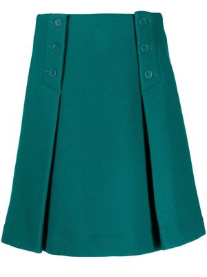 P.A.R.O.S.H. buttoned-up A-line skirt - Green