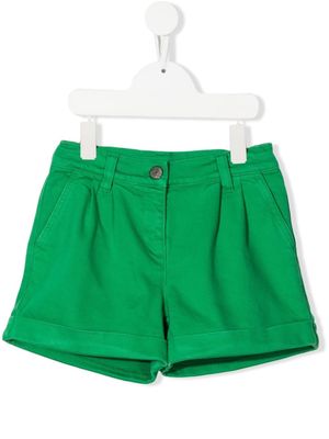 P.A.R.O.S.H. Cabare pleat-detail shorts - Green