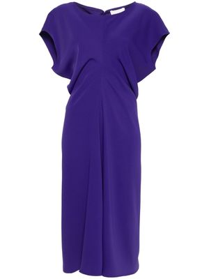 P.A.R.O.S.H. cap-sleeves cady dress - Purple