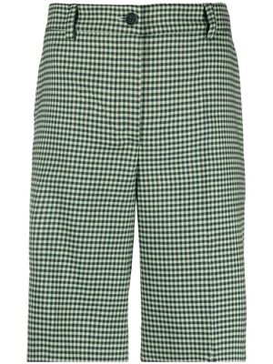 P.A.R.O.S.H. check-pattern bermuda shorts - Green