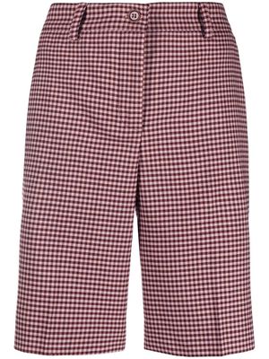 P.A.R.O.S.H. check-pattern bermuda shorts - Pink