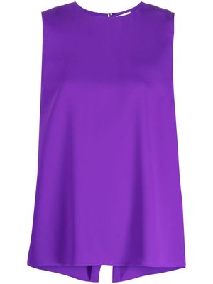 P.A.R.O.S.H. collarless sleeveless blouse - Purple
