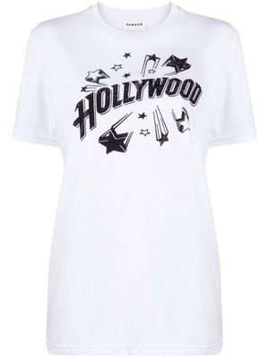 P.A.R.O.S.H. Colly Hollywood-print T-shirt - White