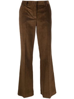 P.A.R.O.S.H. corduroy wide-leg trousers - Brown