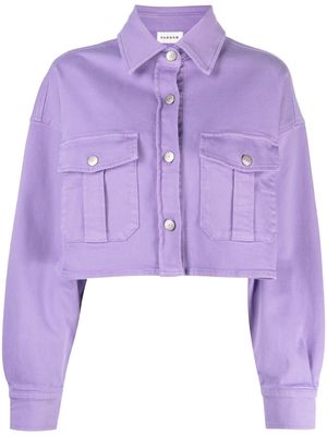 P.A.R.O.S.H. cropped cotton jacket - Purple