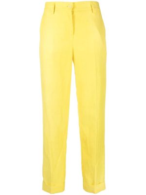 P.A.R.O.S.H. cropped tailored trousers - Yellow