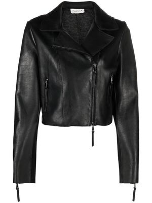 P.A.R.O.S.H. cropped zip-up jacket - Black