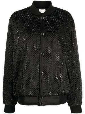 P.A.R.O.S.H. crystal-embellished bomber jacket - Black