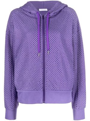 P.A.R.O.S.H. crystal-embellished hoodie - Purple
