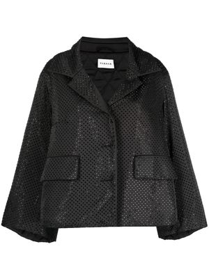 P.A.R.O.S.H. crystal-embellished notched-lapel jacket - Black