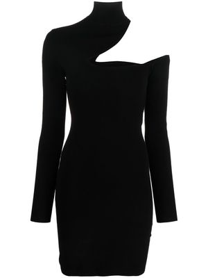 P.A.R.O.S.H. cut-out detail fitted mini dress - Black